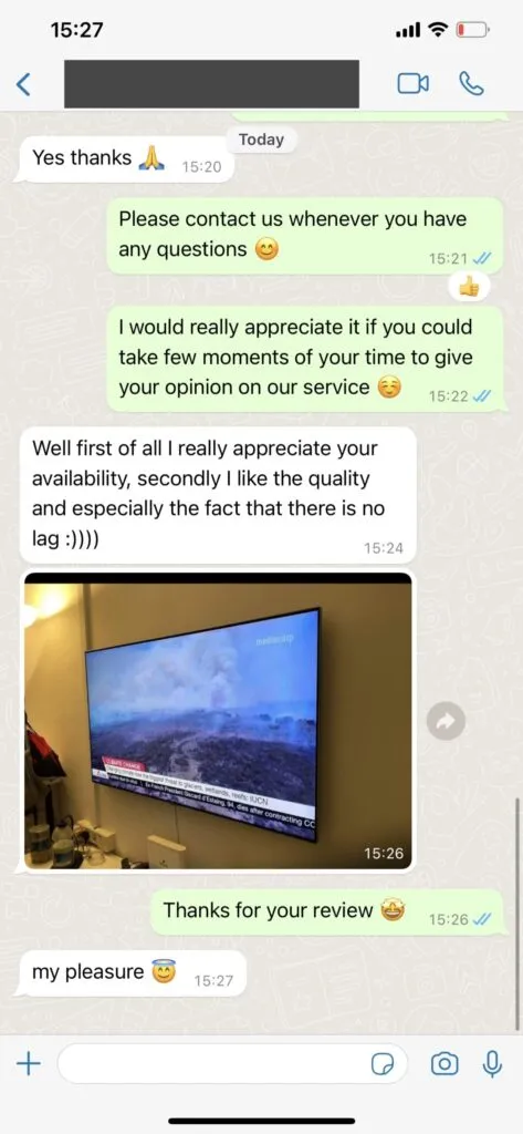 Feedback zur Kundenzufriedenheit via WhatsApp 2